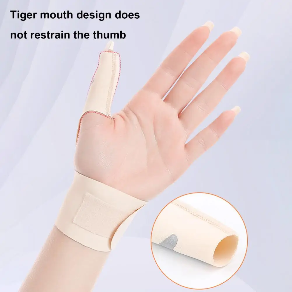 Wrist Guard Ultra-thin Breathable Thumb Wrist Brace with Fastener Tape for Joint Stabilization Support Elastic Compression