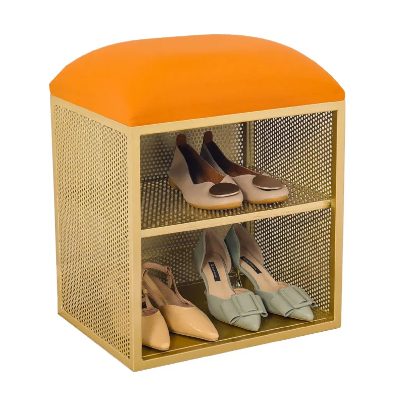 2025 new shoe change stool door can sit integrated shoe cabinet storage multi-functional simple explosion entry shoe cabinet rac