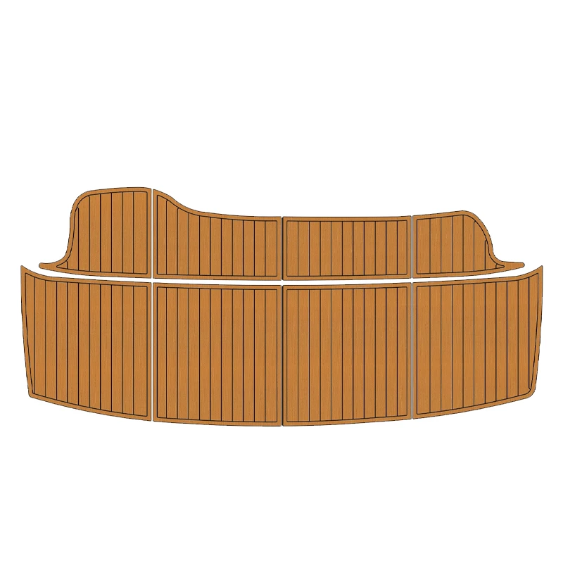 custom yechat mats for 2000-2002 Wellcraft 3700 Martinique Swim Platform Pad Boat EVA Foam Faux Teak Deck Floor Mat Flooring