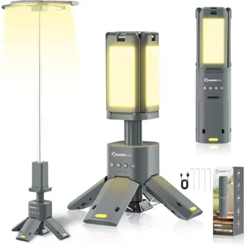 Multifunction Rechargeable Light Emitting Diode Work Light Standing Floodlight Outdoor Camping Lighting