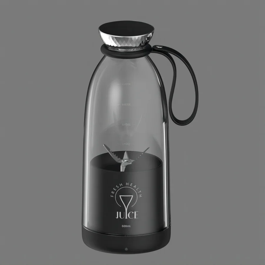 ワイヤレスポータブルジューサー-500ml-フレッシュフルーツブレンダー-6枚刃-2400mah-食品グレード-ミルクセーキ-アイスクラッシュカップ-持ち運びに便利なスムージー用