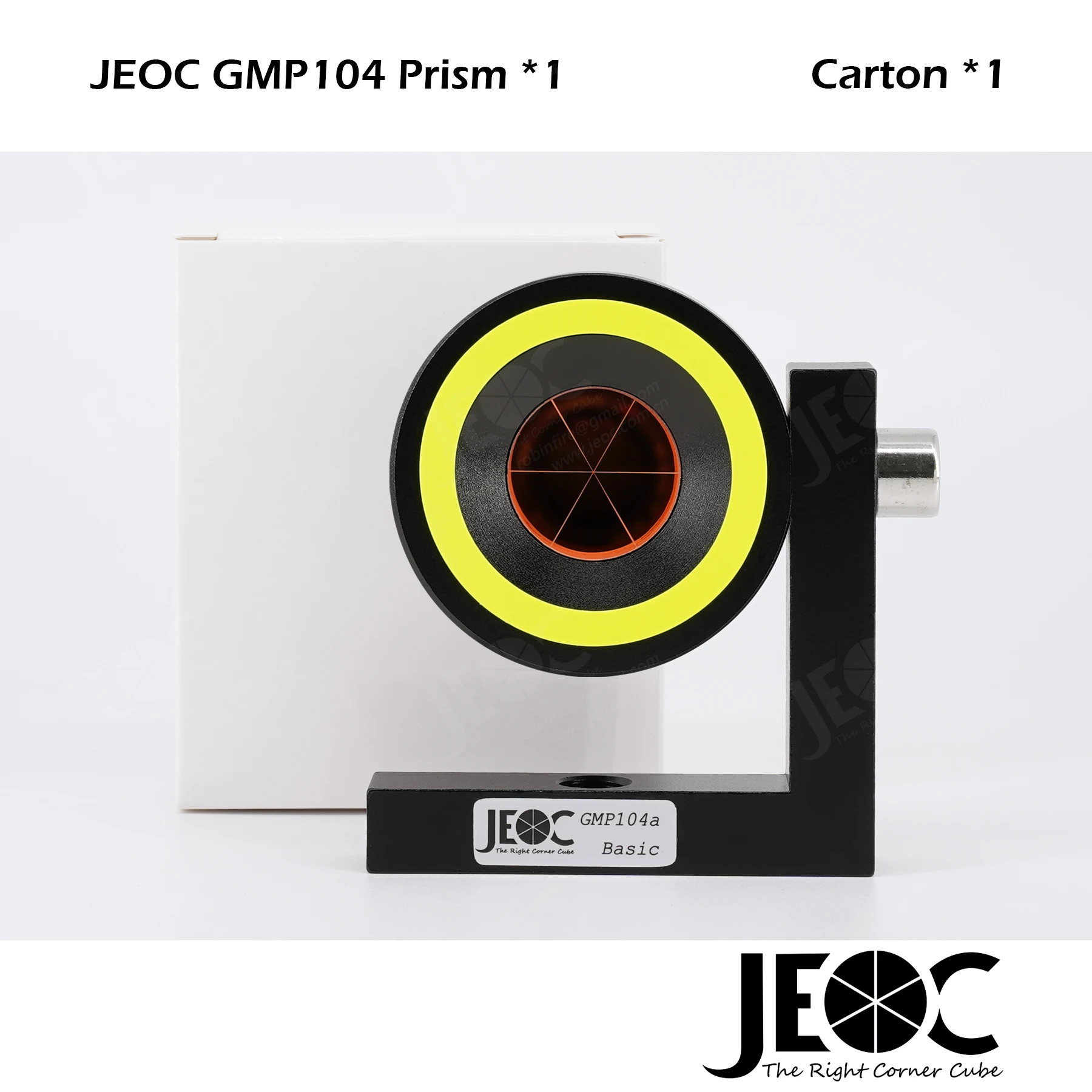 JEOC 90 Degree Monitoring Prism GMP104 with Reflective Circle,  inch L Bar Reflector, for Leica Total station, Land Surveying