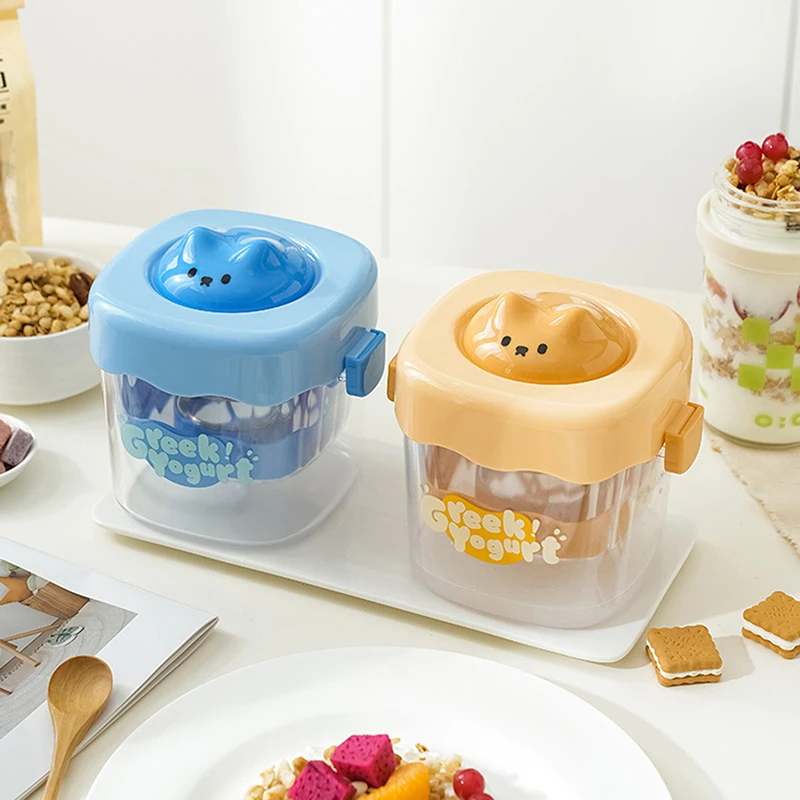 

Cute Cat Coffee Yogurt Filter Maker Self-Made Yogurt Soybean Milk Cheese Whey Separator Water Draining Fine Mesh Strainer