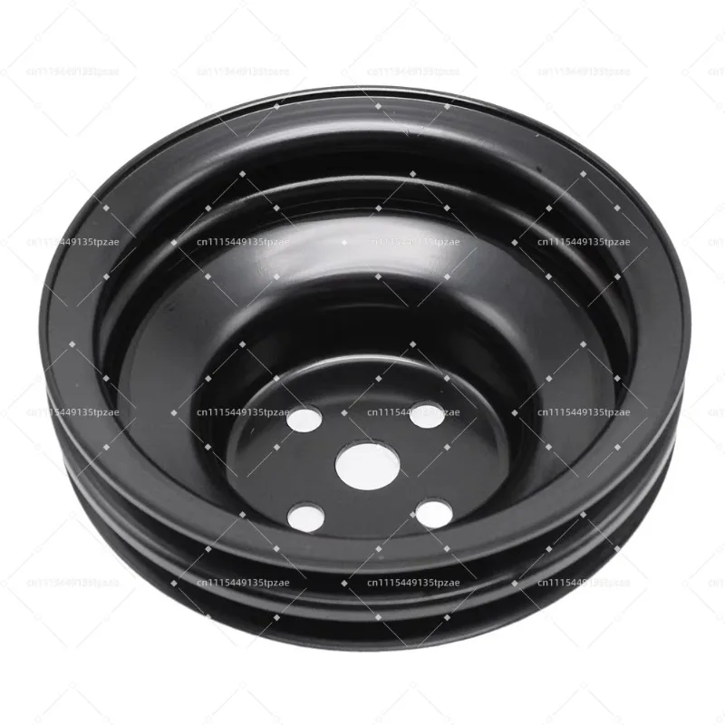 Water Pump Pulley Black Steel 2 Groove 8975BK For Ford Small Block 260 289 351W Motors 1965-1969