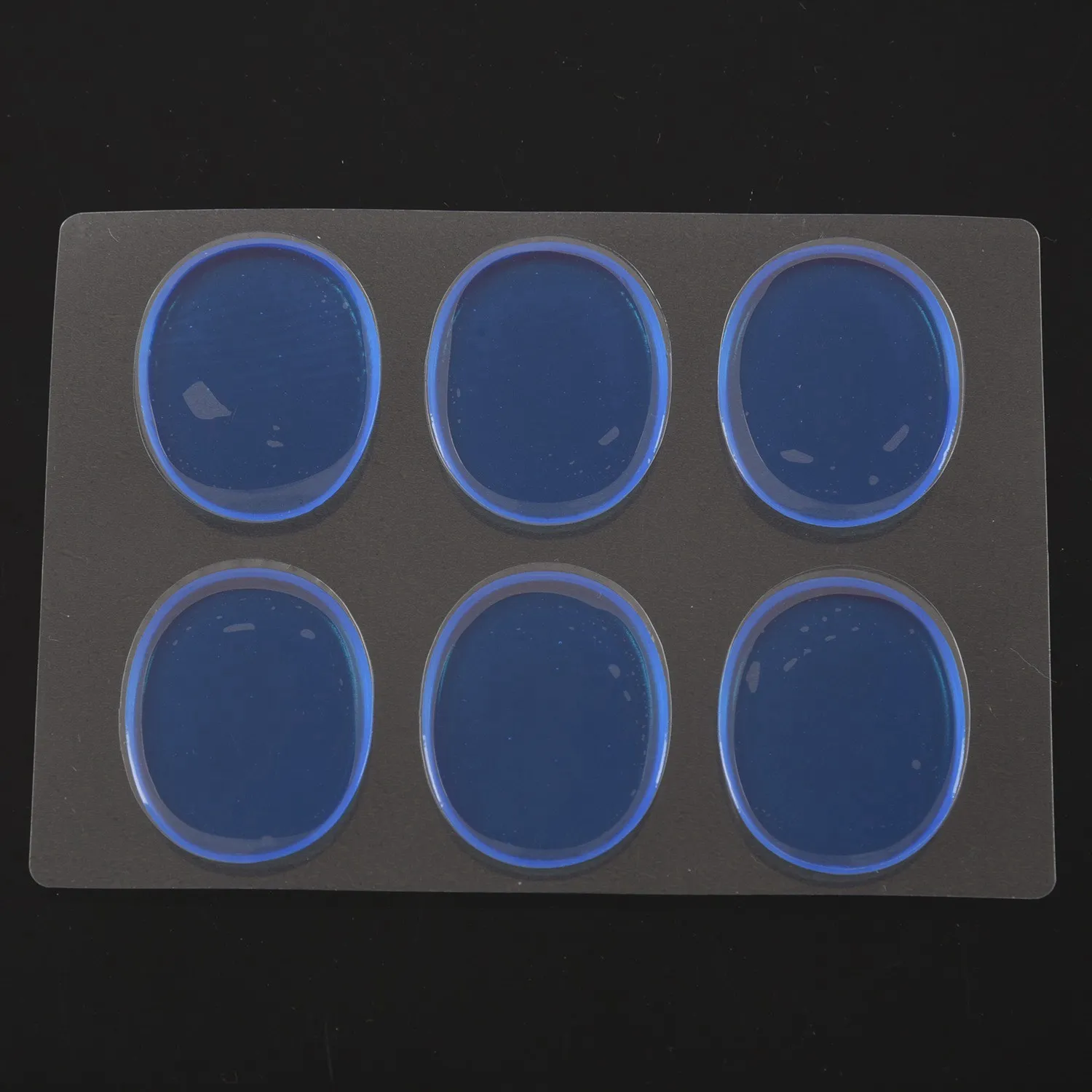 AD45 12 قطعة كمين طبل كتم الوسادة طبل المثبط جل منصات كمين توم طبل الخمار كتم شفافة قرع أداة الملحقات (6