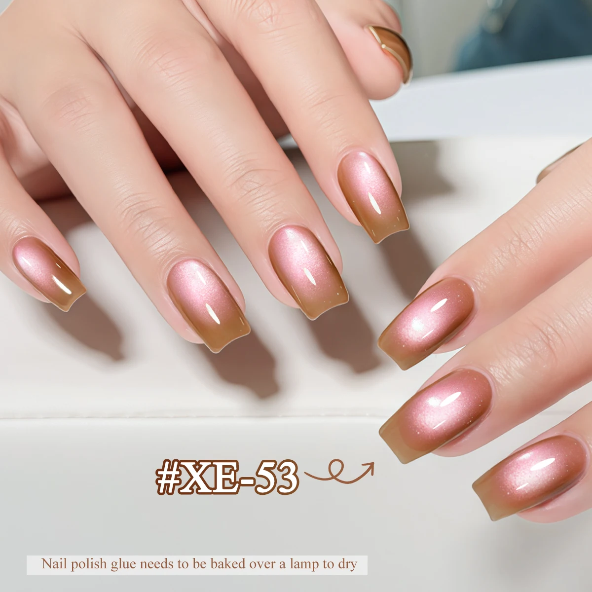 パウダーボトル オーロラキャッツアイ XE-53 ---- 超明るいフラッシュキャッツアイUVネイルジェル、明るいキャッツアイ、しっかりしていて長持ち