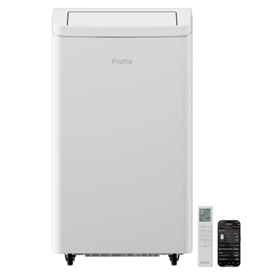 

GE 10000 BTU Smart Dual-Hose Portable Air Conditioner with Inverter 3-in-1 AC with Dehumidifier Fan Cools Rooms up to 450 Sq Ft