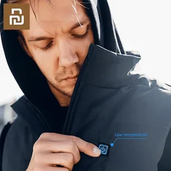 Youpin SKAH-Chaleco eléctrico de grafeno para hombre, chaquetas de calefacción termostática inteligente con USB, 4 áreas de calefacción para exteriores, Invierno