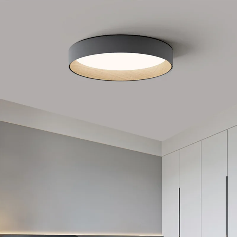 

Nordic Minimalism Disc Ceiling Lamp Modern Home Decor Bedroom Living Room Study Reading Ceiling Lamp Dimmable Led Light Luster