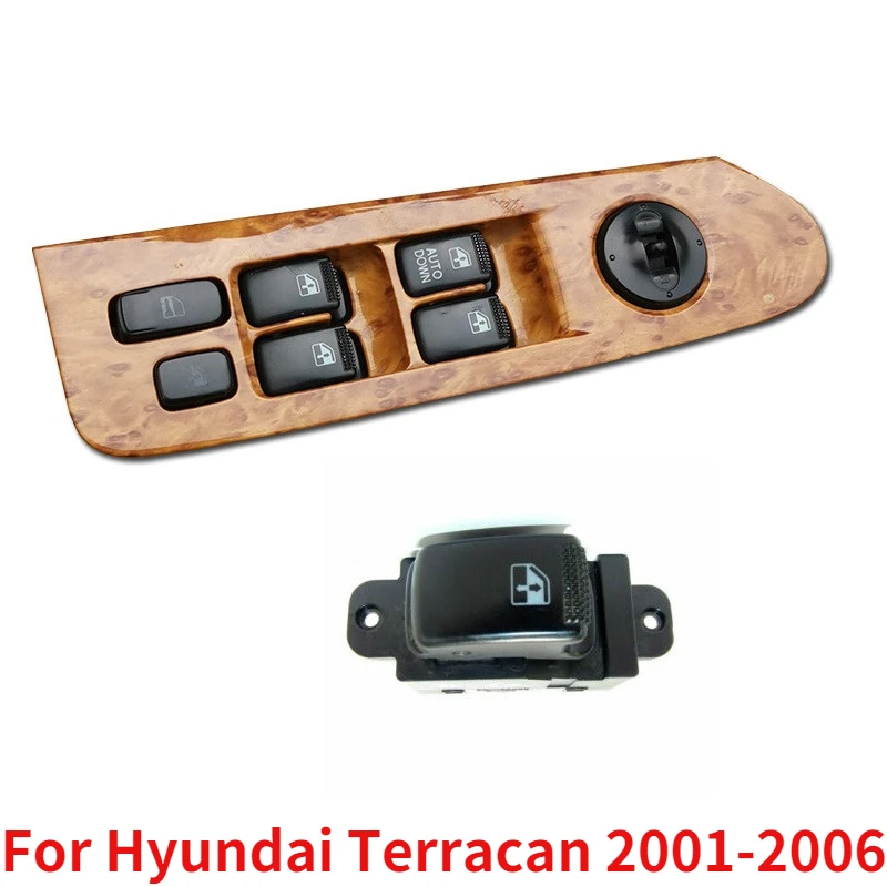 CAPQX dla Hyundai Terracan 2001-2006 przedni tylny lewy prawy podnośnik szyby elektrycznej główny przełącznik sterowania przycisk 93501-H1120