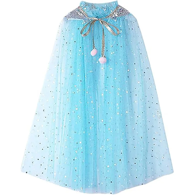 Costume de princesse Everak pour enfants, accessoires de performance pour filles, Frozen Elsa, Anna
