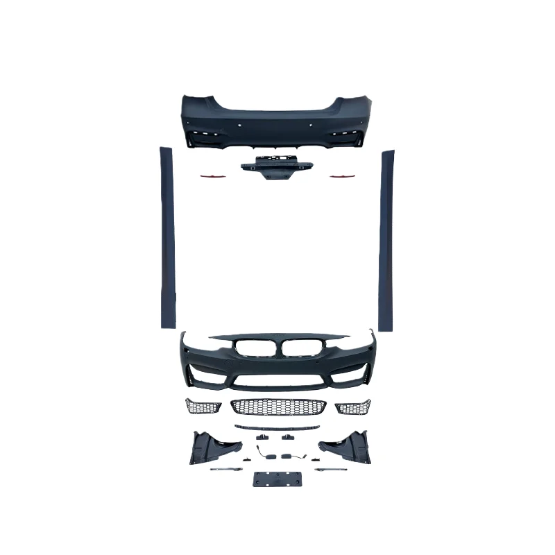 

for 13-19 3 Series F30/F35 Modification Upgrade M3 Front Bumper Grille Side Skirt Large Surround Body Surround