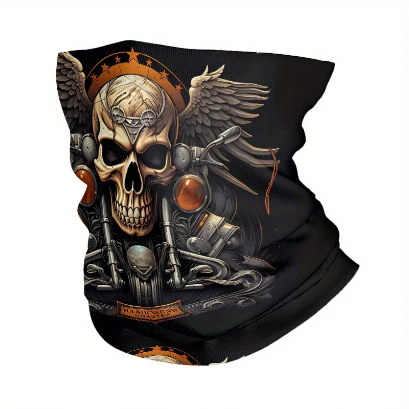 Customization Vintage Breathable Face Mask With Skull & Crossbones - Retro Mask For Hiking, Fishing, For Climbing - Comfortable