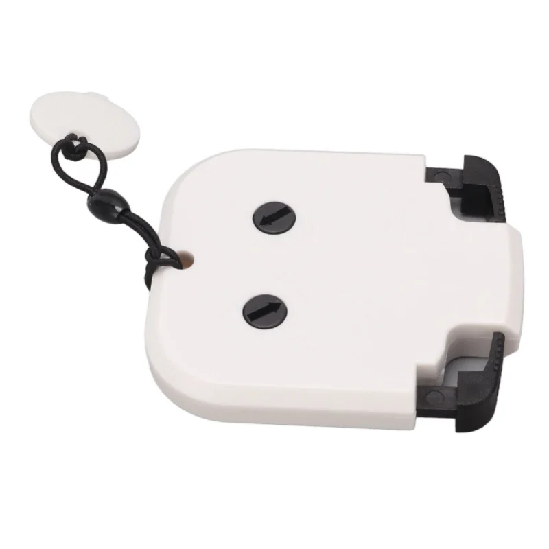 Golf Score Counter Plastic 2 Digits Stroke Putts Counting Clicker With Auxiliary Zeroing Function For 2 Players White Body Black