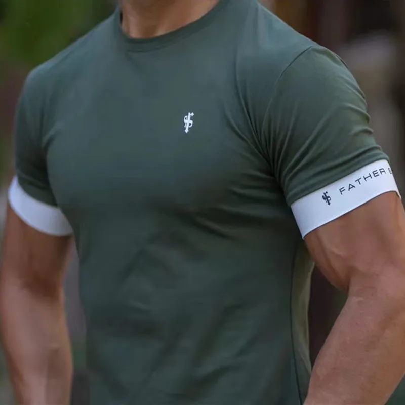 2024 new Shirt Men Short Sleeve Workout Gym T-Shirt quick-dry Fitness bodybuilding Running T-Shirt men Sports Tees male Clothing