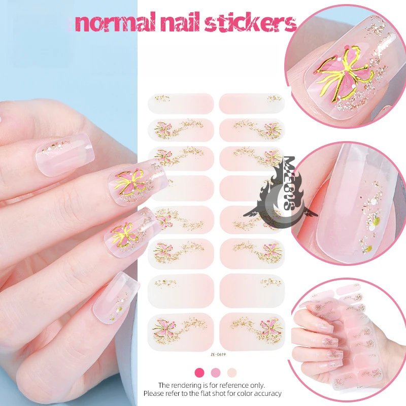 MEBIS 16 Puntas Blanco ‌   Pegatinas Tamagotchi Seal uñas postizas mujer pegatinas adhesivas para uñas decoración de personajes decoración artística de uñas