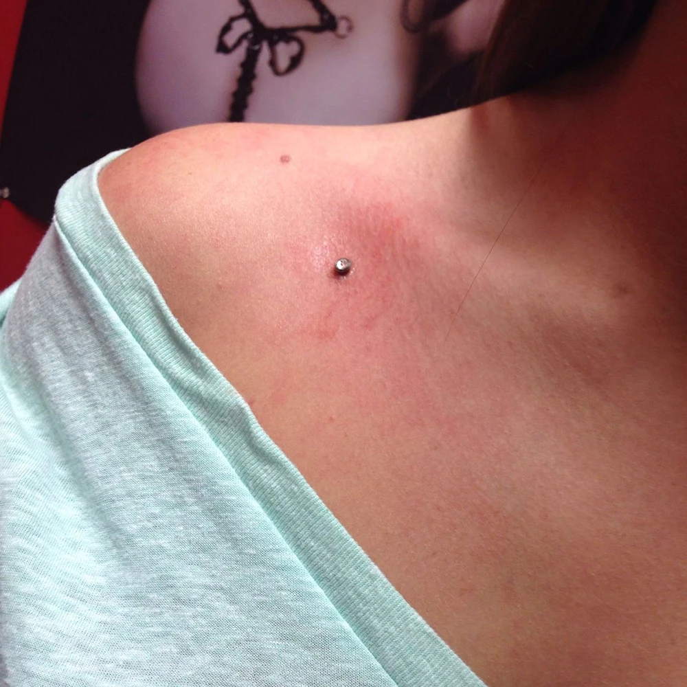 G23 Titanium Surface Piercing Double Threaded Dermal Anchor