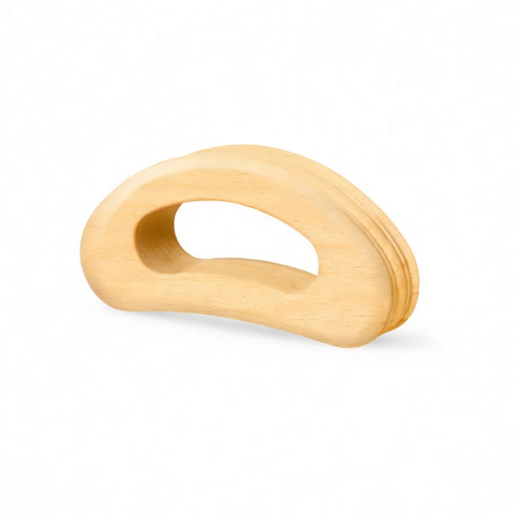 Natural Carbonized Beech Wood Scraper Massage Tool Meridian Body Care Shoulder Back Relaxing Scraping Plate Health Aid