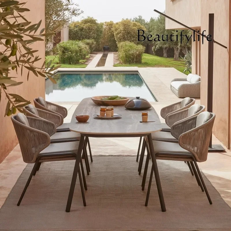 Rr X Nordic Mobile Garden Furniture Sets Coffee Outdoor Study Gaming Table Luxury Picnic Poker Mesas De Comedor Office Furniture