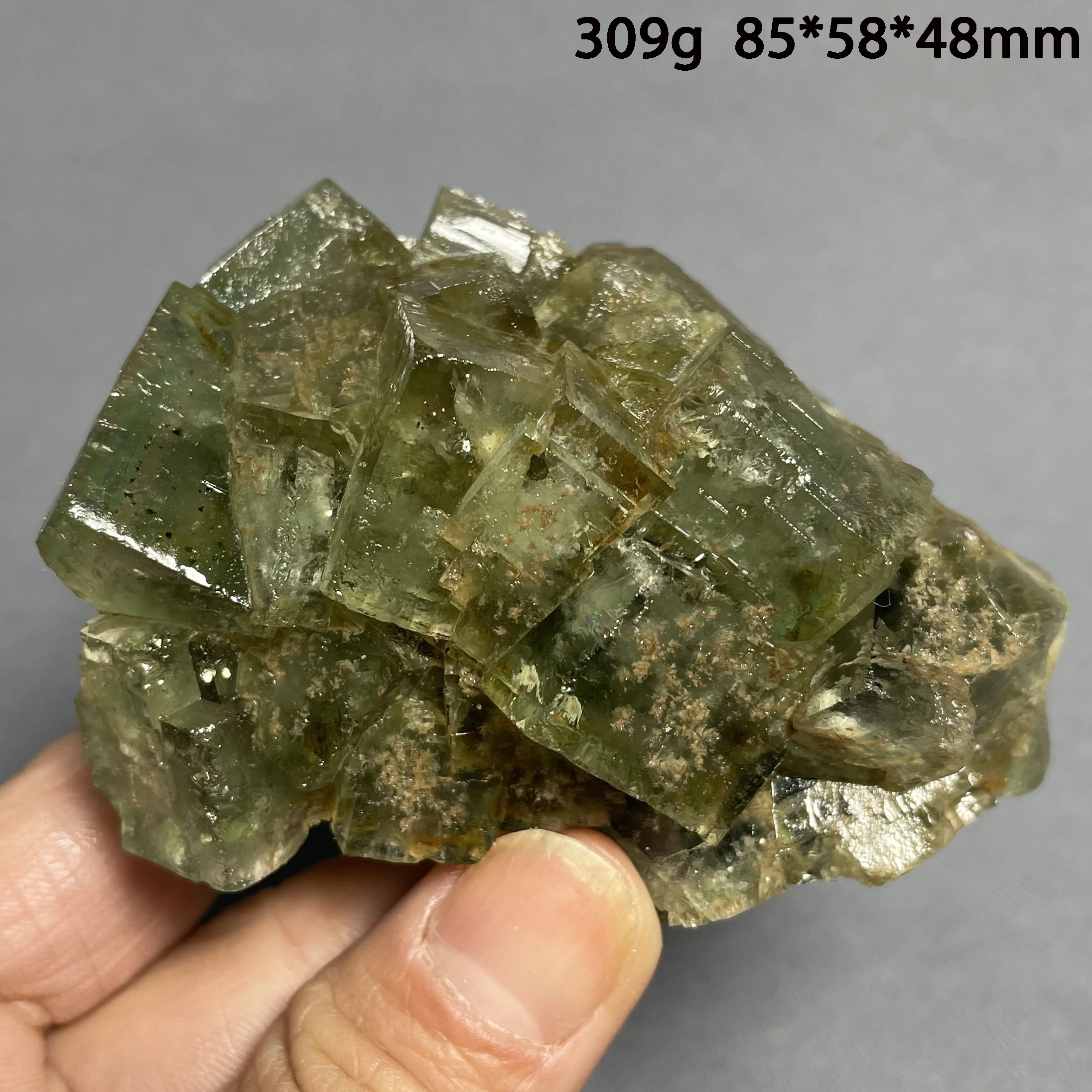Natural Raw Stone Madagascar Green Fluorite Crystal Cluster Mineral Specimen Quartz Rock Home Decoration Gift Healing