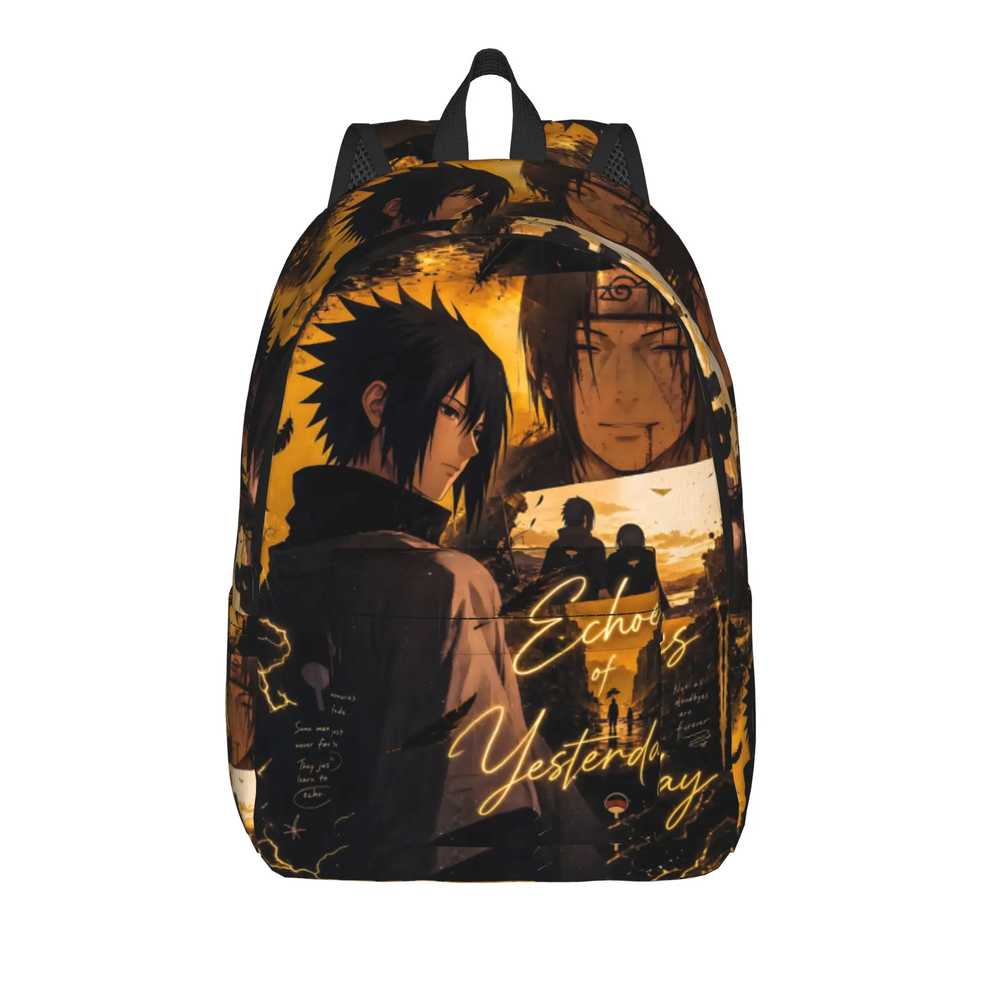 Fashion Naruto Anime Theme Backpack  Mochilas Fashion Outdoor Zipper Closure Rucksack