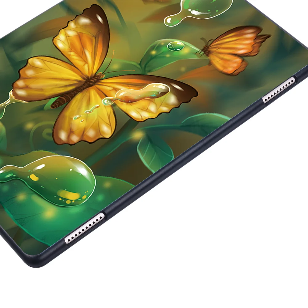Tablet Hard Shell Case for Huawei MediaPad T3 10 9.6" Animal Pattern Anti-fall Plastic Protective Shell + Free Stylus