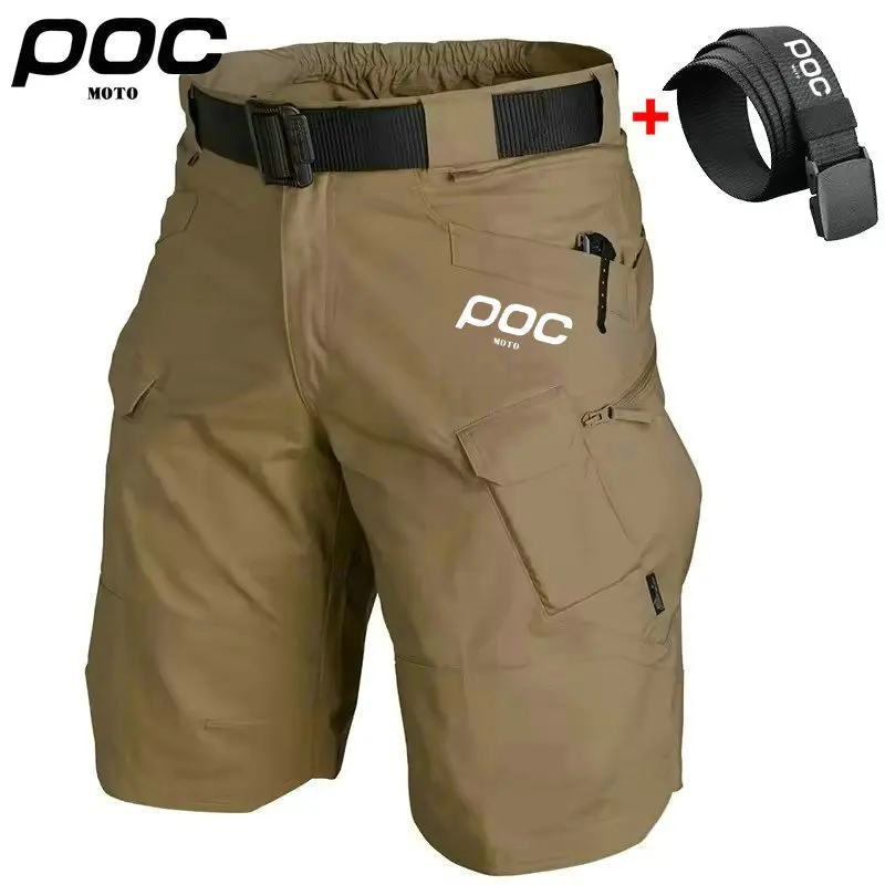

2025 MOTO POC Hiking Summer Mtb Downhill Pants Men Mountain Bike Shorts Bicycle Culottes Road Racing Motorcycle Cargo Bottoms