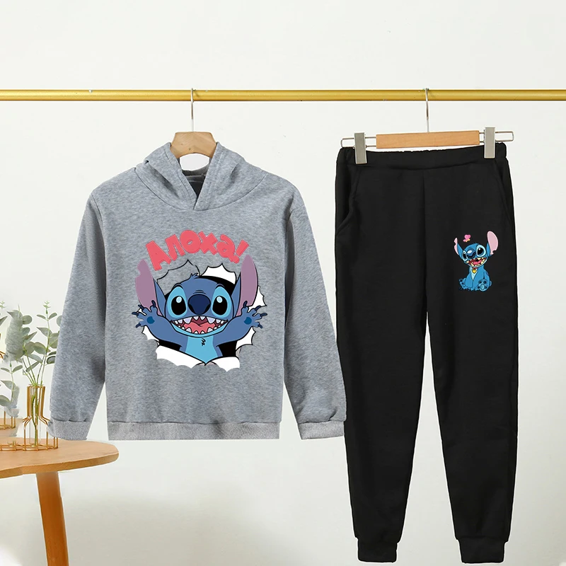 

Disney Stitch Children's Fashion Hoodie Set