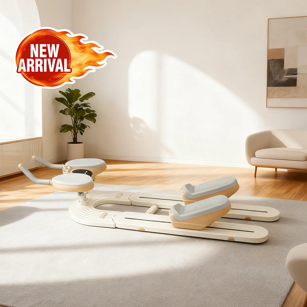 Máquina de Ejercicios Abdominales Silenciosa para Mujer, Desmontable, Ligera, Impermeable, Ajustable, Herramienta de Fitness Giratoria