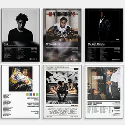 Never Broke Again AI YoungBoy 2 Rap Music Album Cover Poster Prints Wall Art Canvas Painting Picture Photo Gift Room Home Decor