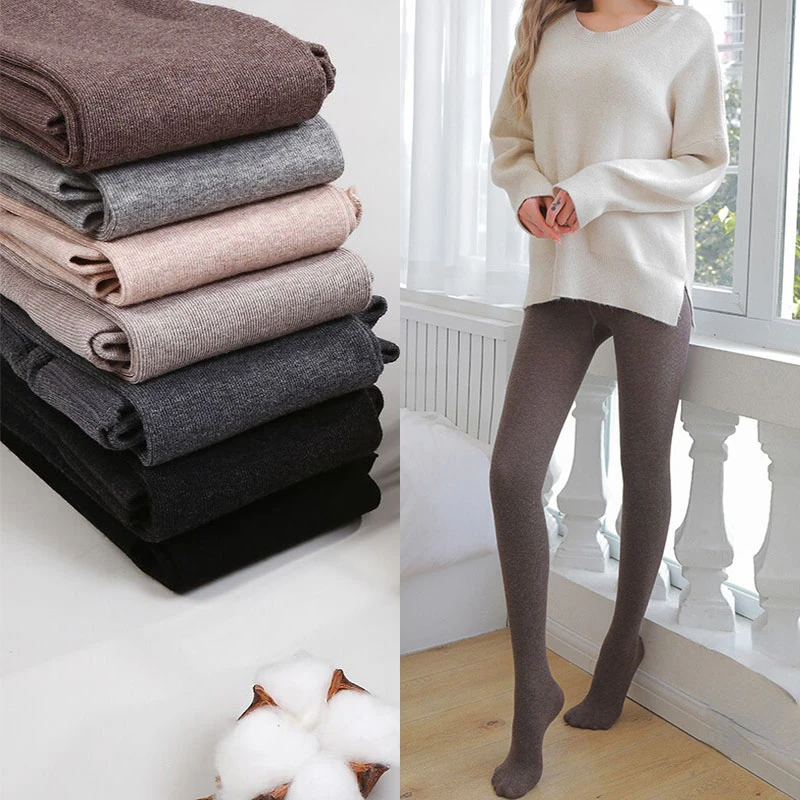 High quality cotton hip lift pantyhose women's Korean version of the new elastic foot massage leggings