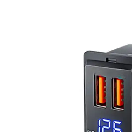 Amperage Dual USB Vehicle Charger for Trucks For Vans Dashboard Integration 36W Per Port 72W Total 12V-24V Input