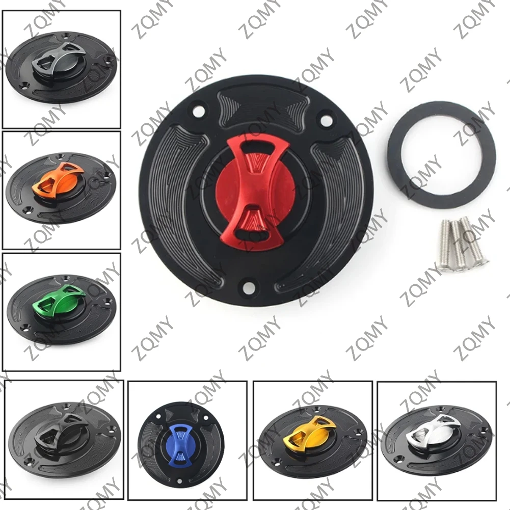 Motorcycle Fuel Gas Tank Cap Cover For Suzuki GSXR 600 750 1000 SV650S SV1000 2003-2013 GSXR1300 Hayabusa 2008-2013