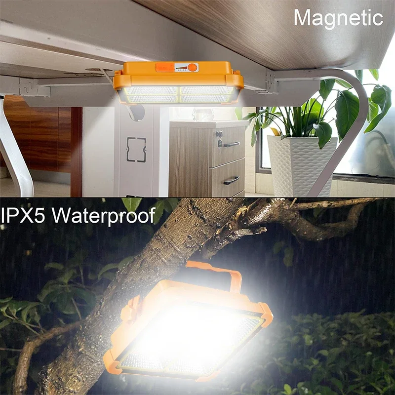 20000mah Portable solar lantern LED Tent Light Rechargeable Lantern Emergency Night Market Light Outdoor Camping Bulb Lamp