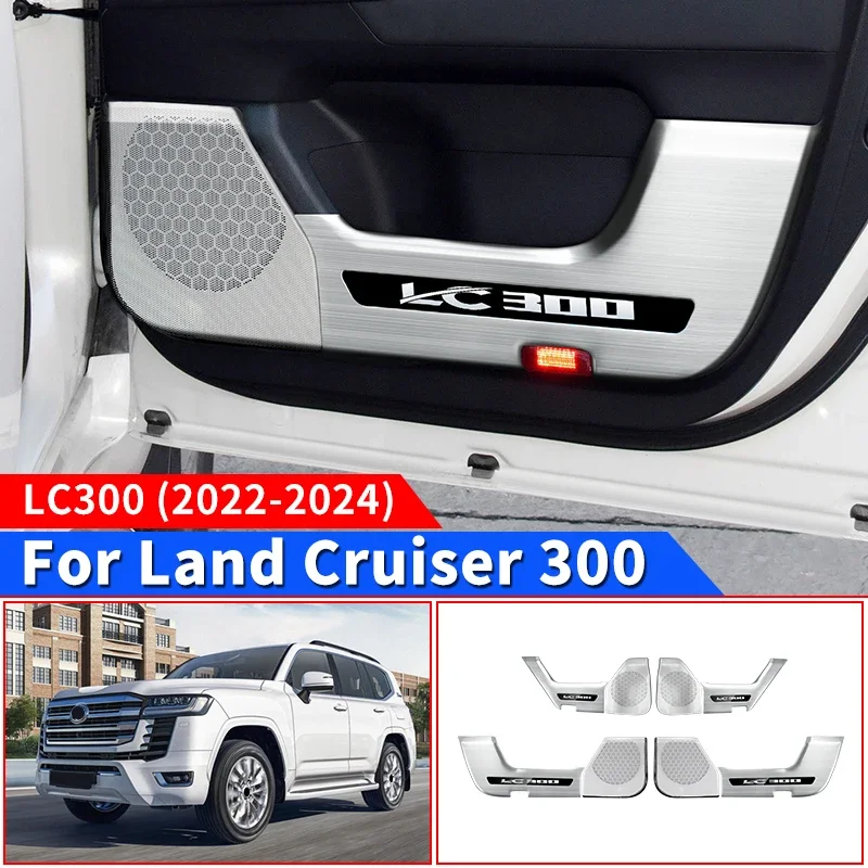 For Toyota Land Cruiser 300 LC300 FJ300 J300 2022-2027 Door Interior Trim Panel Speaker Cover Decoration Set Accessories