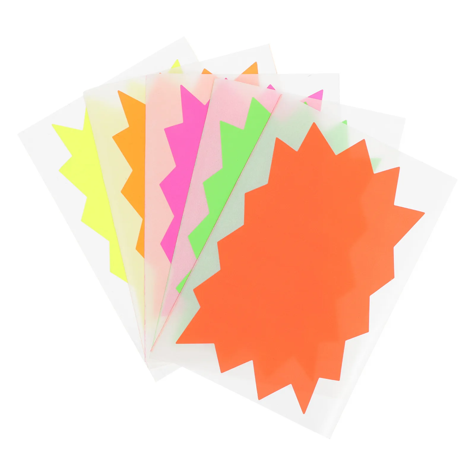 

50 листов флуоресцентной бумаги, этикетки-наклейки с прочным клеем, легко снимаемые, не оставляющие следов, декоративные наклейки для упаковки подарков и пакетов