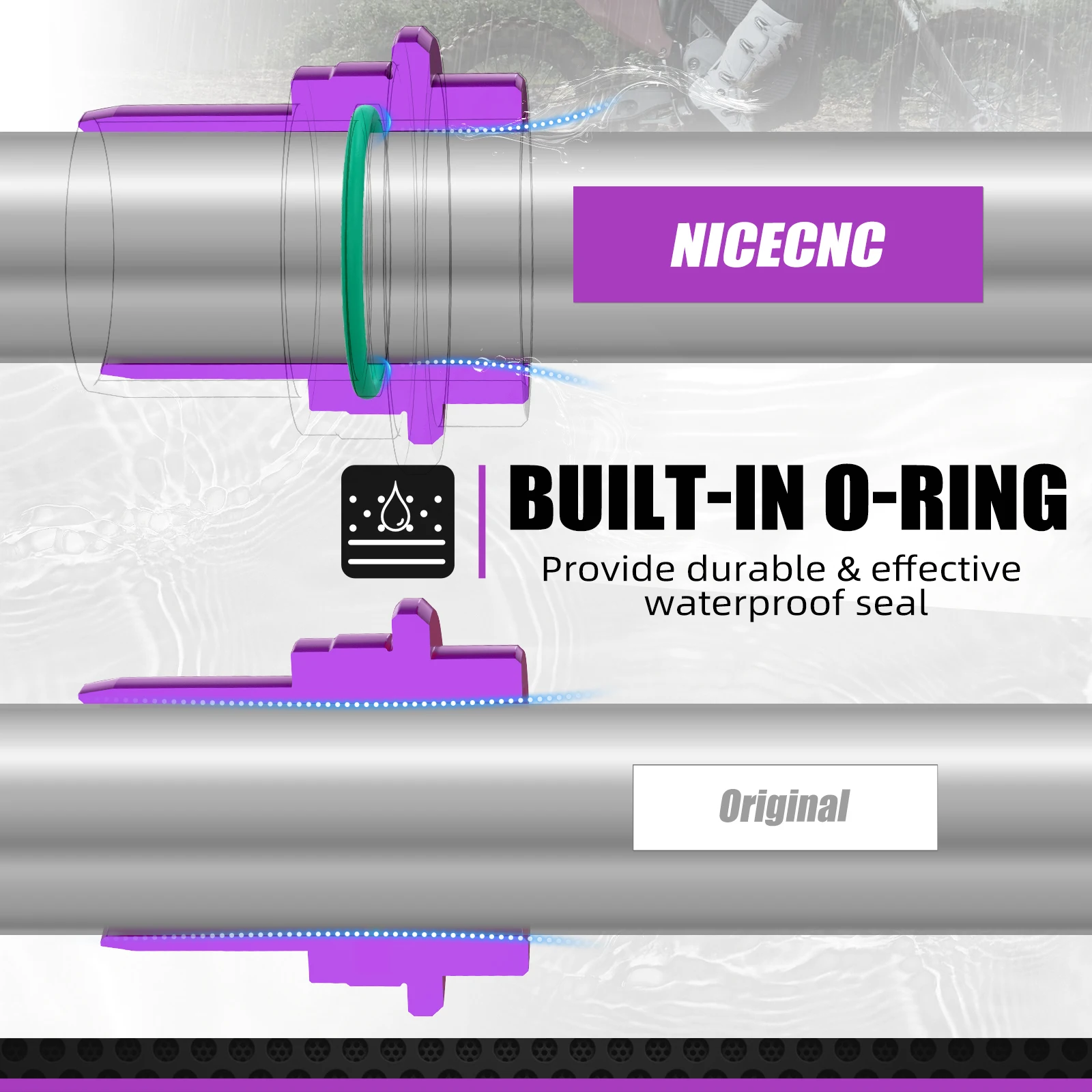 NICECNC 2024 2025 Für Stark Varg EX Stark Varg MX Motocross 37/44mm Vorder- und Hinterrad-Distanzscheiben Nabenkragen Elektro-Dirtbike – Detail 5