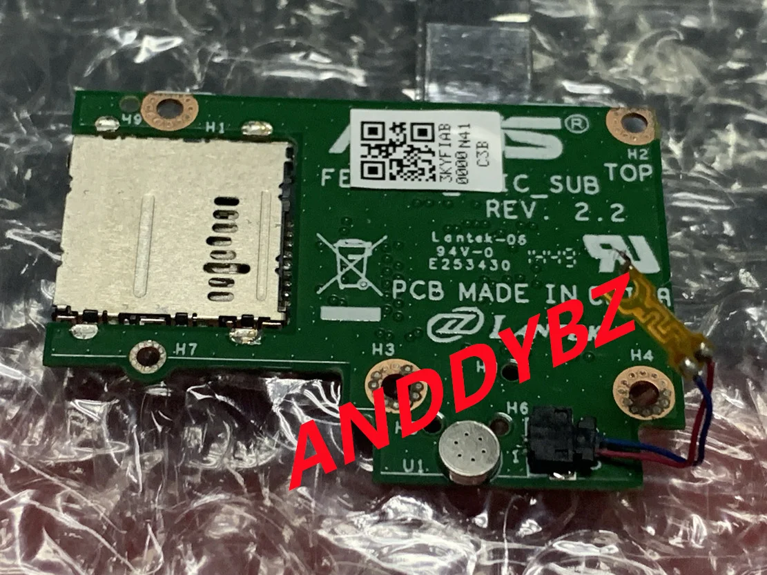Genuine Microphone Flex Cable For Asus Fonepad 7 FE171 FE171MG ME171 K01N FE171CG k01F Memory card board AMIC_SUB REV2.2 Parts