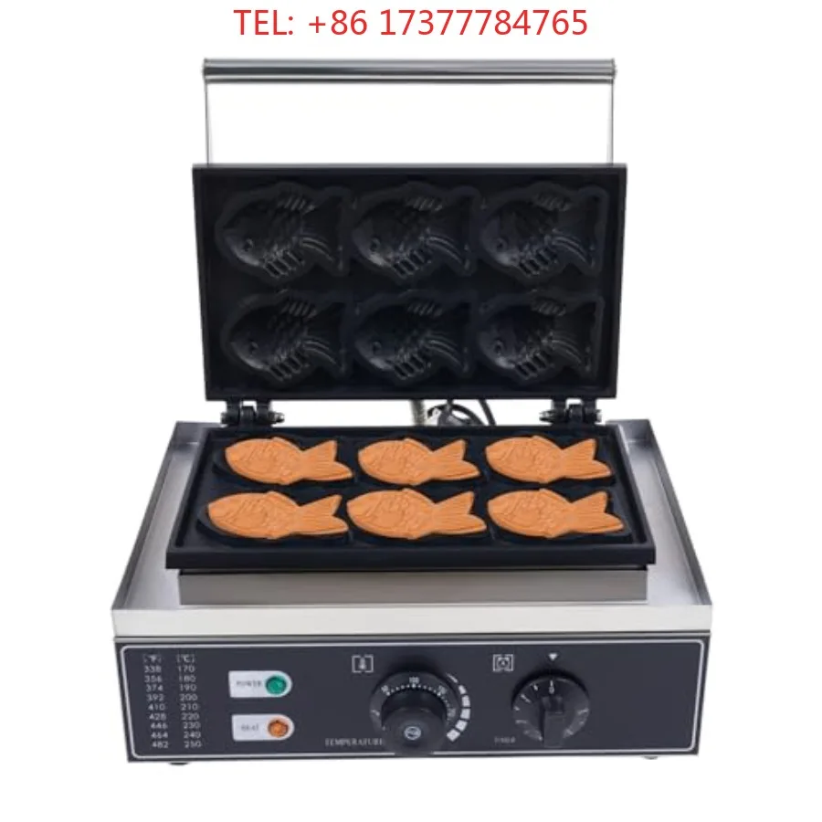 Waffle Maker with Temperature Control for Home Kitchen Cafe or Restaurant Stainless Steel Body Silver Color Effi