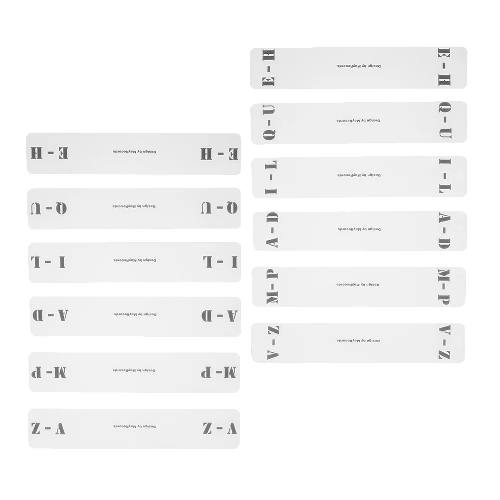 12 Uds. Etiquetas de clasificación de álbumes, divisores de discos de vinilo, etiquetas acrílicas de A-z para