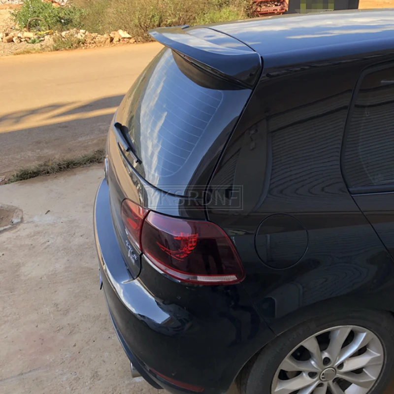 For Volkswagen GOLF 6 Spoiler 2010-2013 mk6 High Quality ABS Material Car Rear Wing Primer Color Rear Spoiler