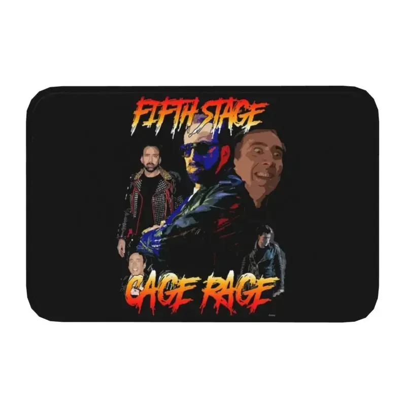 Custom Cage Rage Doormat Mat Anti-Slip Nicholas Cage Nicolas Kitchen Bathroom Living Room Rug Carpet 40*60cm