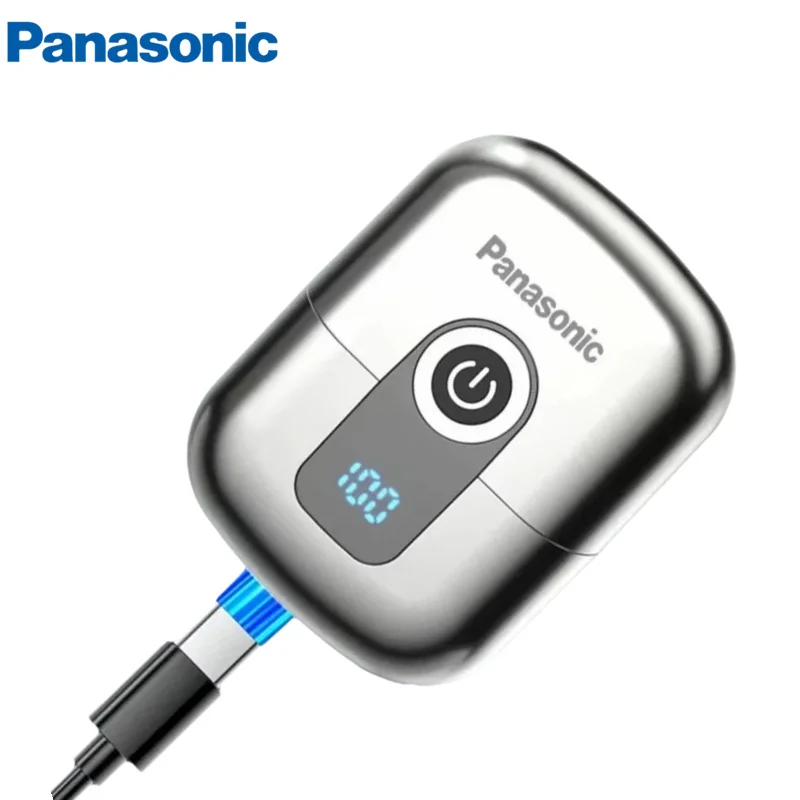 ماكينة حلاقة كهربائية مغناطيسية من باناسونيك، ماكينة حلاقة صغيرة محمولة للسفر برأسين، سكين اللحية، ماكينة حلاقة منزلية لغسل المياه الكهربائية