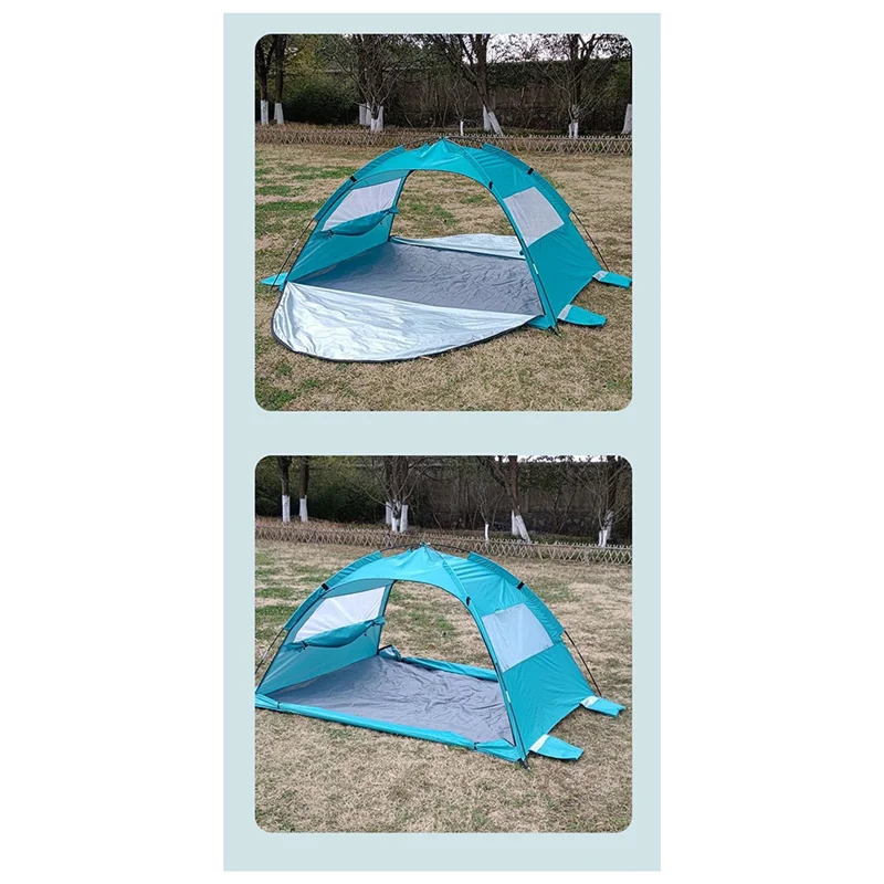 

RTENTE-Wind Resistant Sunscreen Rainproof Outdoor Camping Tent Shelter 200X150x120cm Multi-Purpose Beach Tent