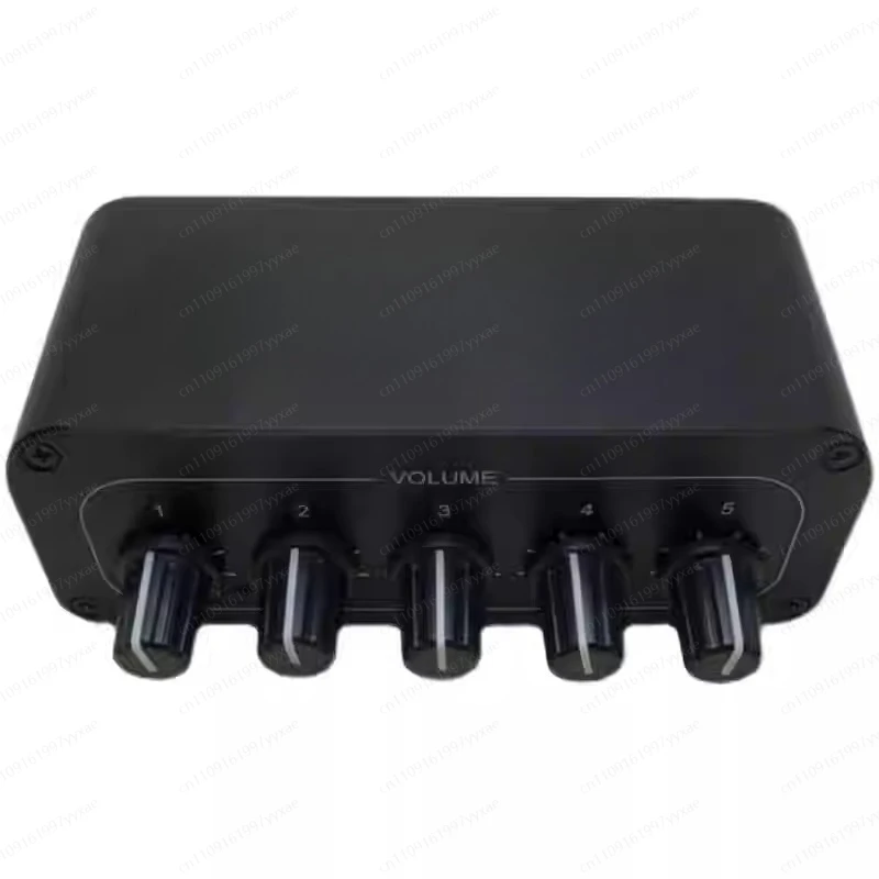 

5-Channel audio splitter, stereo audio mixer, power amplifier signal splitter