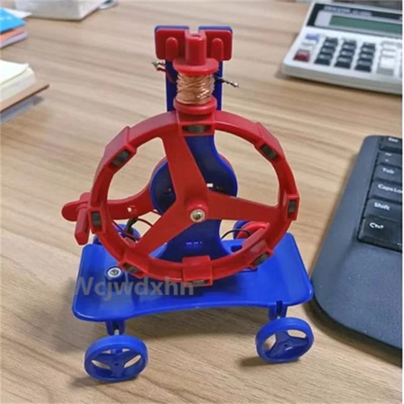 Electromagnetics Physics Experiment Small Production Magnet Motor Motor Car Children\'s STEAM Science Education Toy