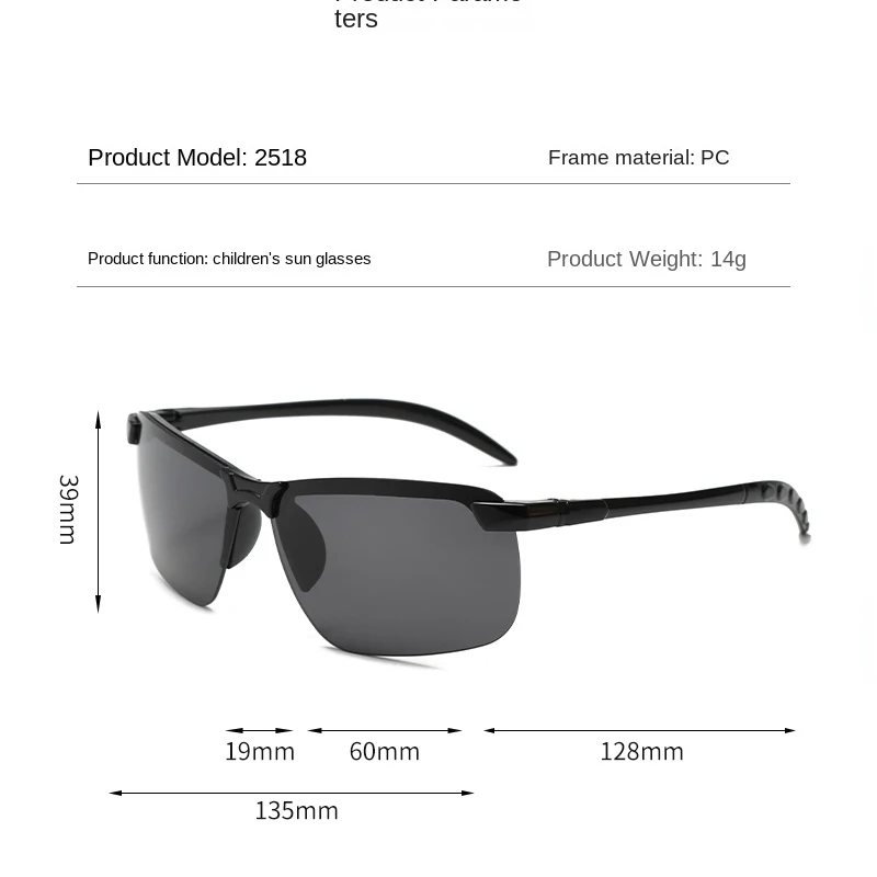 New Children Sunglasses Vintage Punk Rimless Rectangle Boys Girls Fashion Glasses Small Frame SunGlasses Frameless Eyewear UV400 image 5