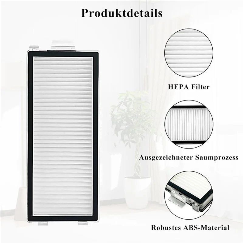 A86I-HEPA Filter For Roborock Qrevo Master/Qrevo Slim Robot Vacuum Cleaner, Washable Filter Replacement Parts