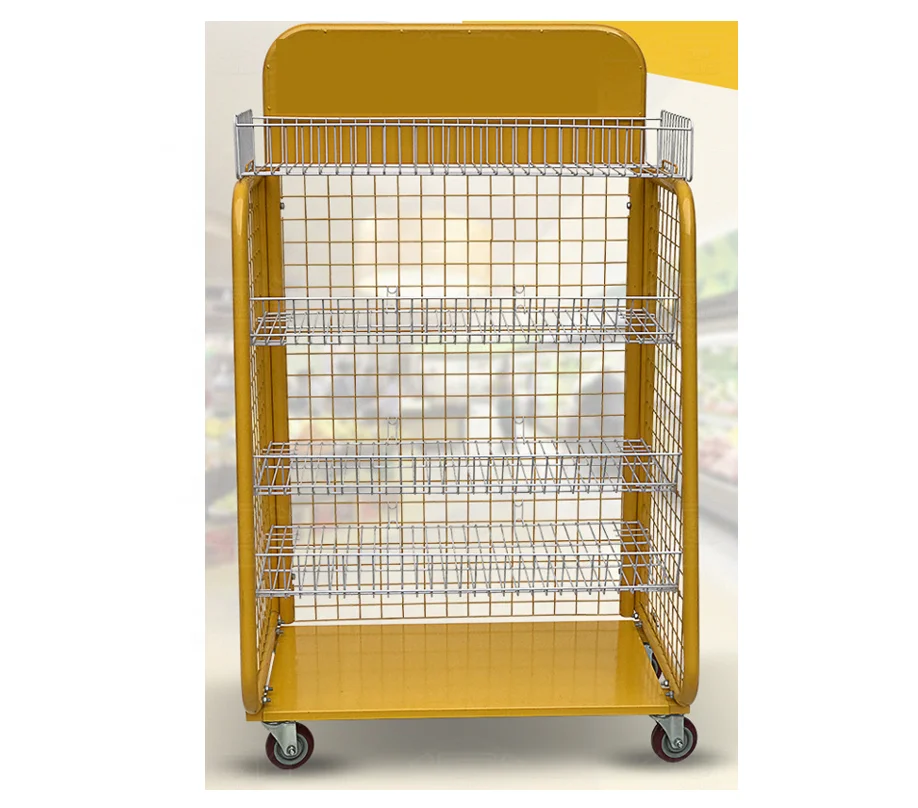 Supermarket Retail Store Snack Rack Biscuits Bread Snack Food Display Rack