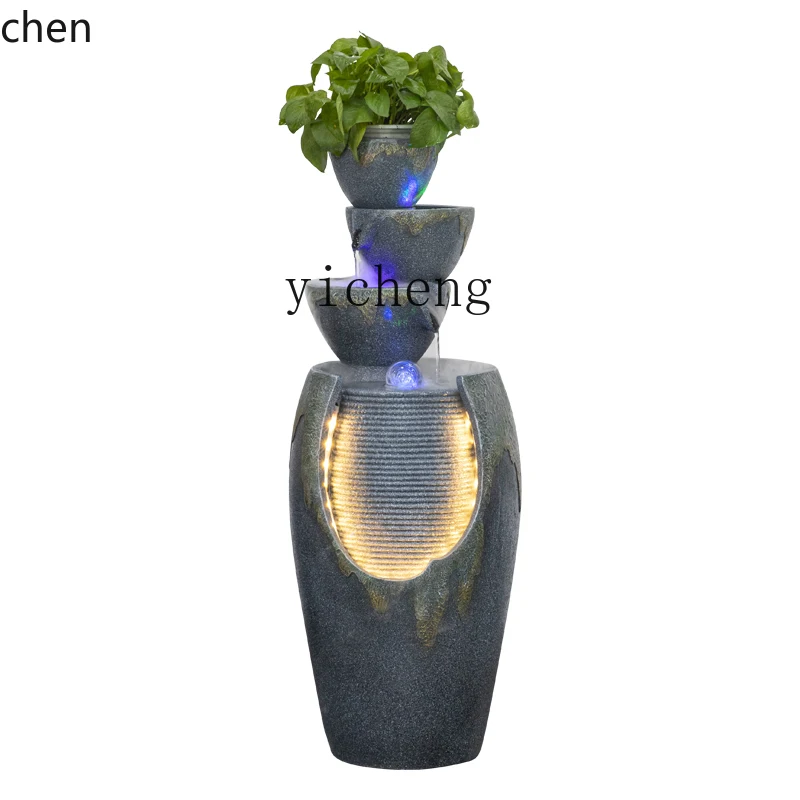 YFY  Decoration Circulating Water Decoration Rockery Fountain Water Landscape Humidifier Landscaping